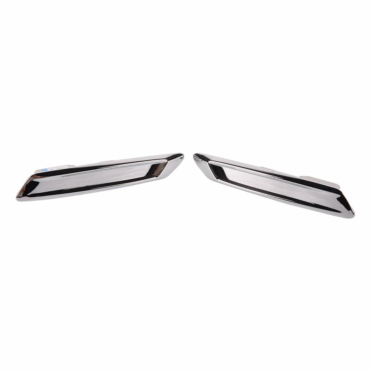 2PCS Front Fender Trim Molding Chrome For BMW F10 528i 5 Series 13-16 Sedan