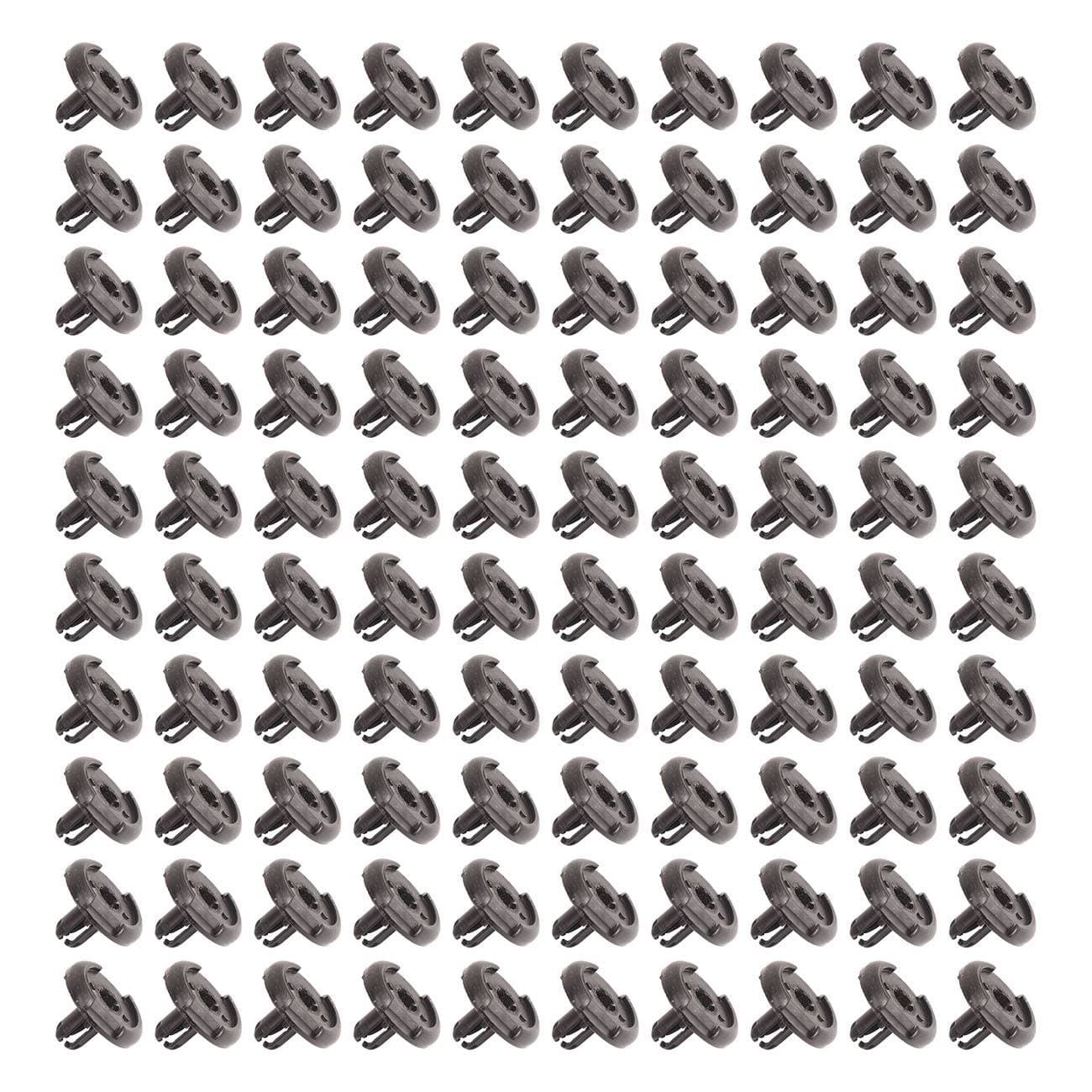 100pcs Fender Liner Fastener Rivet Push Clips Retainer for Acura Mazda Audi