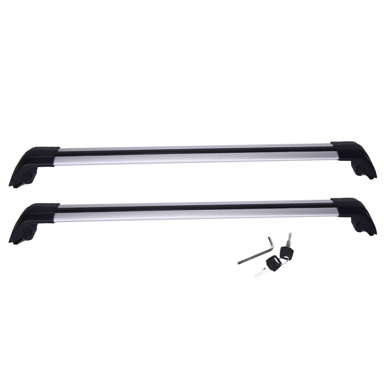 93-99cm Aluminum Car Roof Cross Bar Luggage Rack Rail with Locks Universal SUV