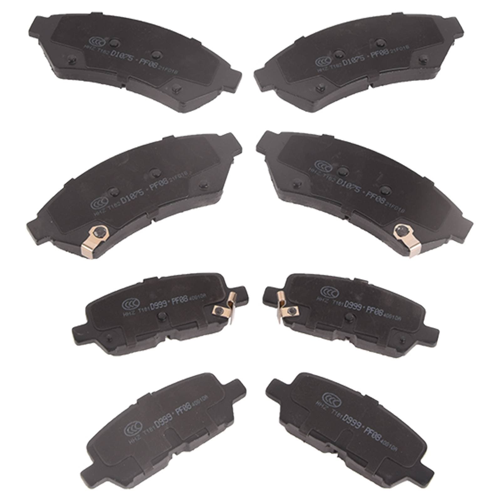 Front & Rear Ceramic Brake Pads for 2004 2005 - 2009 Allure LaCrosse Grand Prix