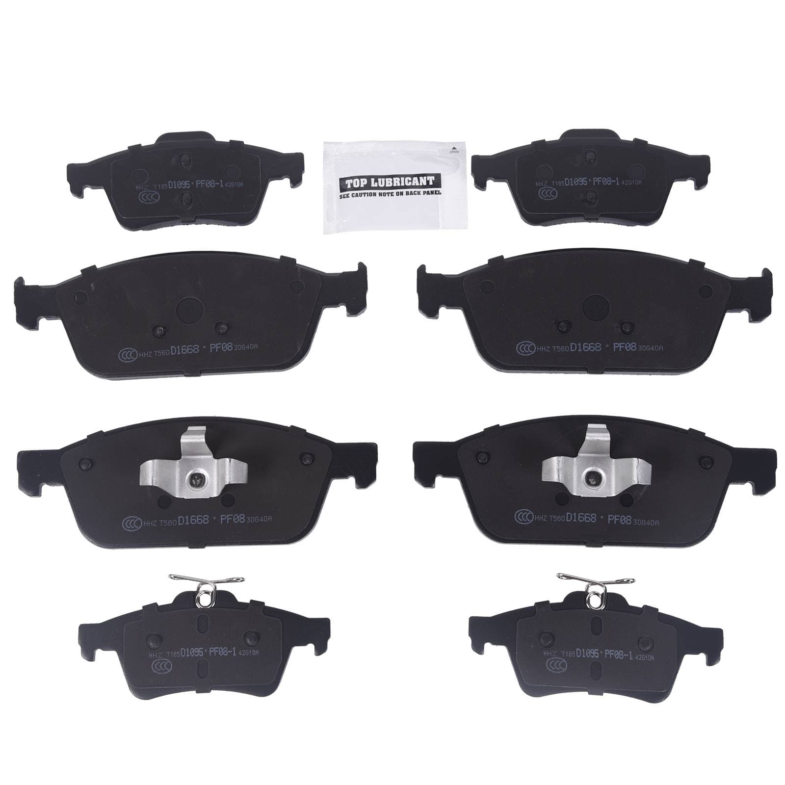 Front & Rear Disc Ceramic Brake Pads For 2013 2014 2015 2016 Ford Escape D1095