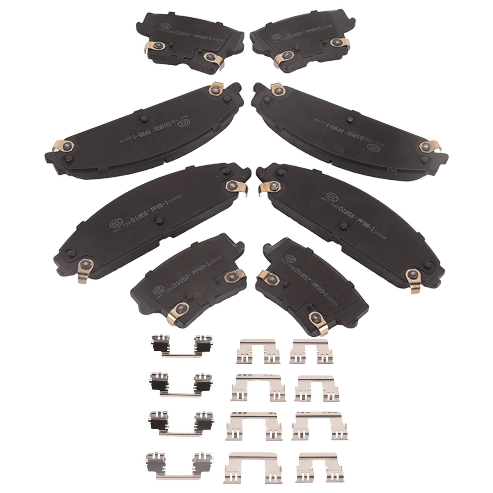 Front & Rear Ceramic Brake Pads For Chrysler 300 Dodge Challenger Charger Magnum