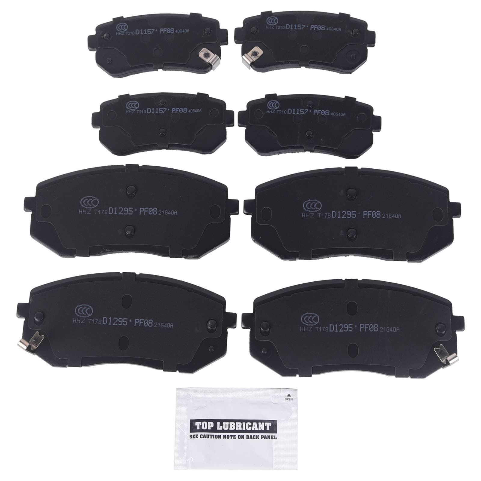 8pcs Front & Rear Ceramic Brake Pads For Hyundai Tucson Kia Sportage Kia Cadenza