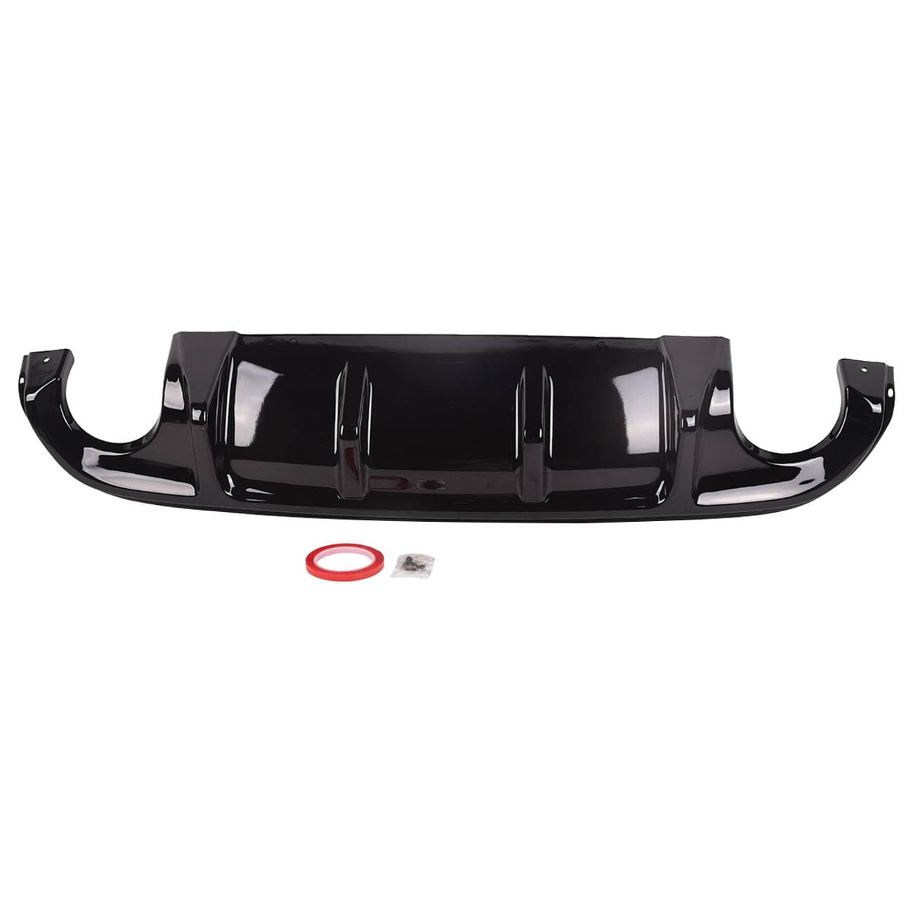 For 2014-2017 2015 2016 Infiniti Q50 Gloss Black Rear Bumper Diffuser Lip
