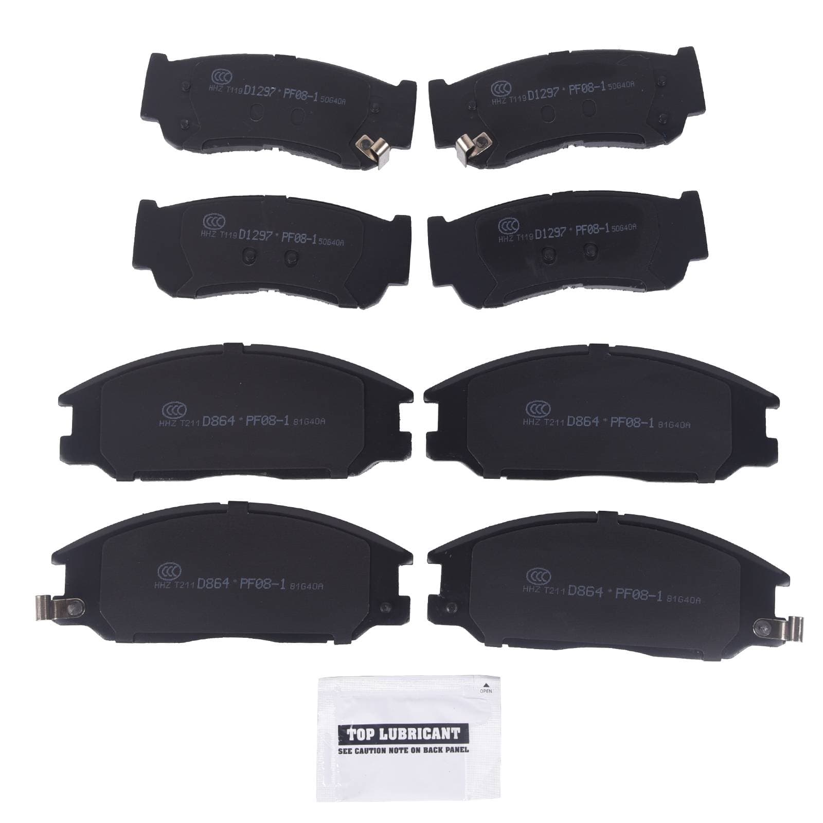 Front + Rear Ceramic Brake Pads Kit Fit For 2003 - 2009 Kia Sorento 3.3/3.5/3.8L